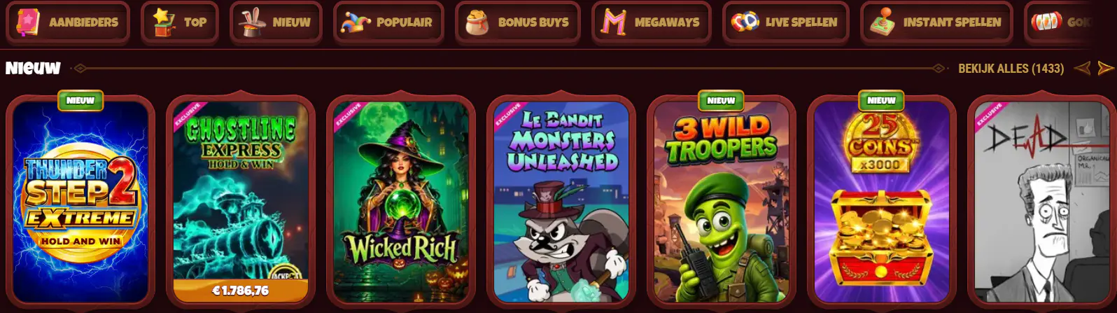 magius casino spellen