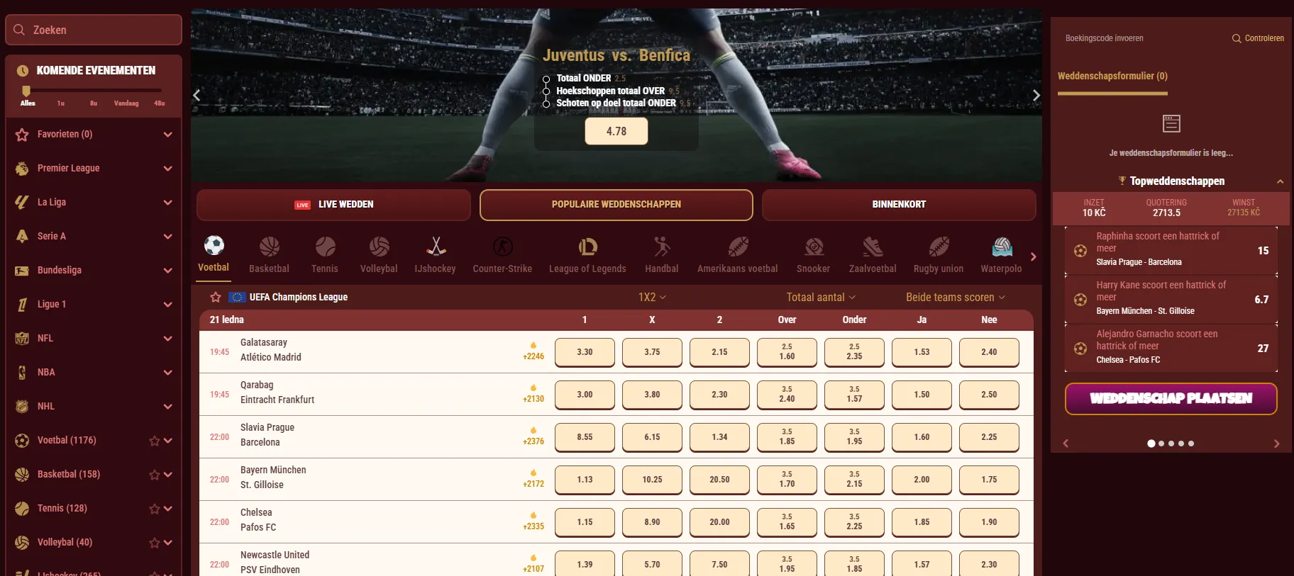 magius casino sportweddenschappen